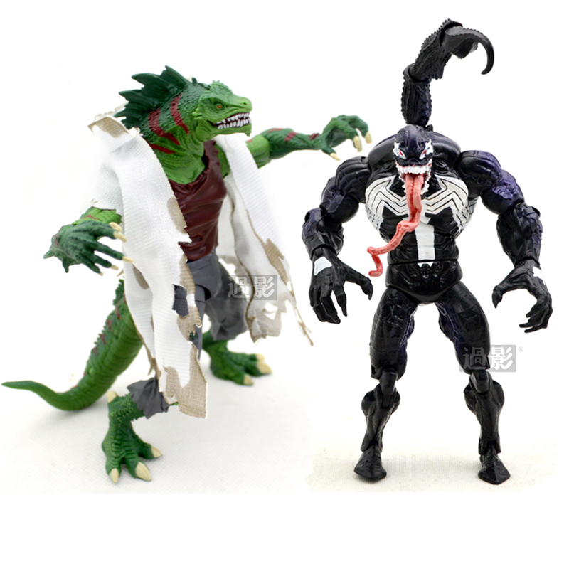 黑蜘蛛侠 毒液 蜥蜴怪物 可动人偶模型玩具公仔 正版 新年礼物