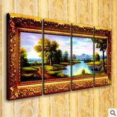 仿浮雕立体墙画客厅卧室壁画现代简约挂画无框油画欧式抽象装饰画