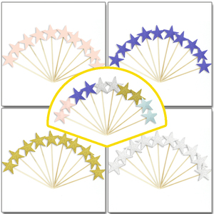 十个五角星大号牙签插旗 span class=h>生日/span span class=h>