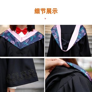 理学学士服大学生本科搭配学院风领带领子硕士医学学位服工科文学