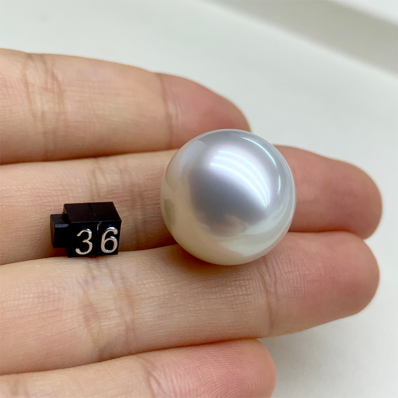 海臣珍珠3月港展P家拍卖会澳洲南洋白珠对珠5对裸珠22颗12-16.9mm