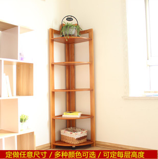 客厅欧美式三角柜墙角柜实木转角置物架厨房架多层收纳储物边柜