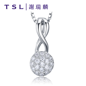 tsl/ span class=h>谢瑞麟 /span>白18k金钻石 span class=h>吊坠 