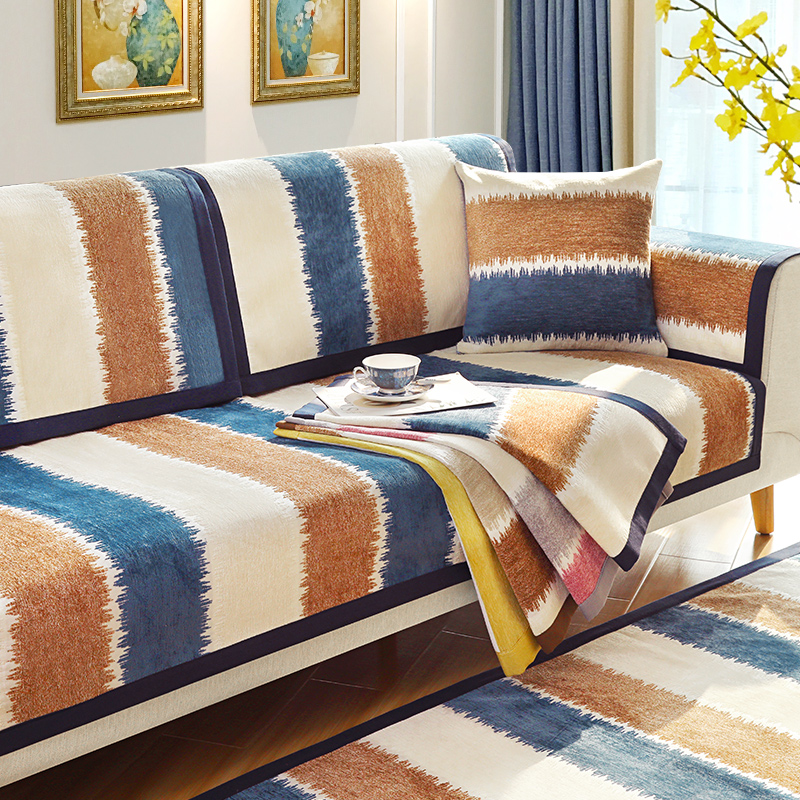 北欧冬沙发垫套四季防滑通用布艺现代简约全包萬能套沙发坐垫罩巾