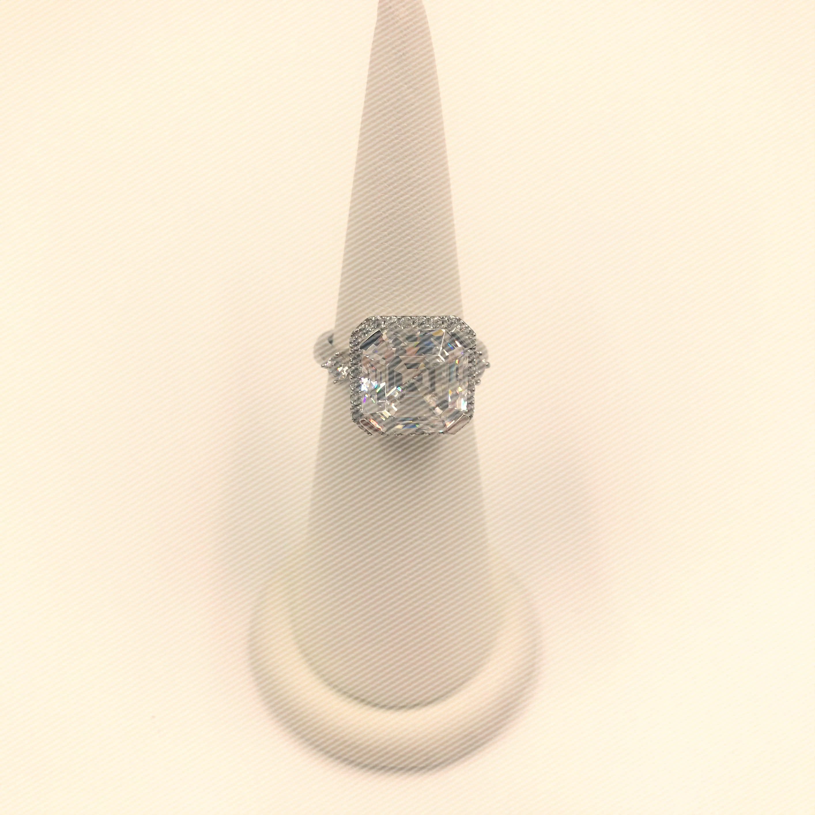 Elsalee925纯银18K镀金水钻镶嵌项链戒指耳环套装