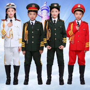 儿童军装礼服演出服中小学生升旗手国旗班仪仗队护卫队 span class=h>