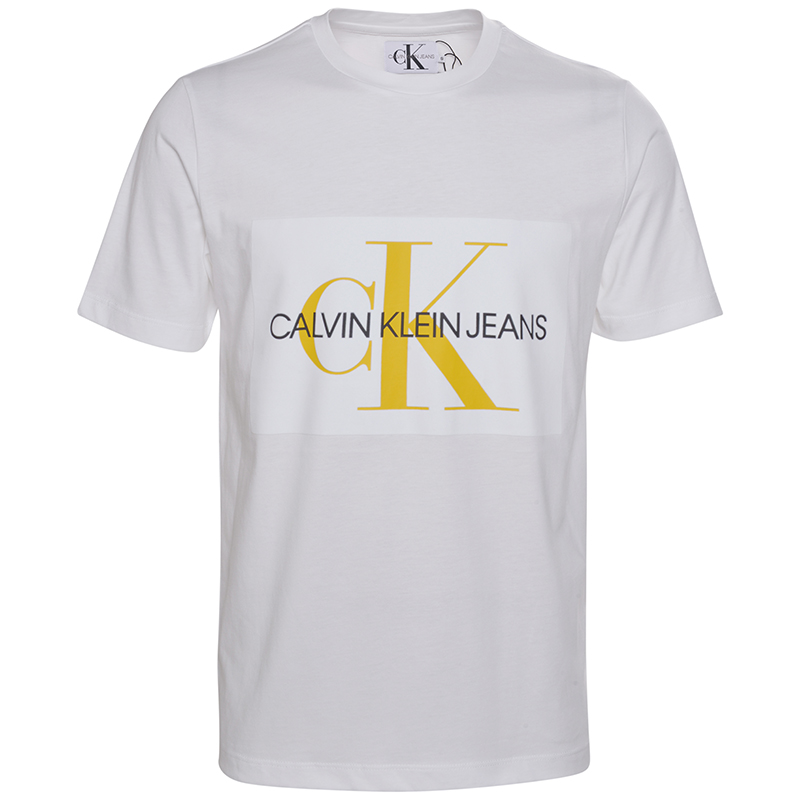 Calvin Klein Jeans短袖T恤 男士2018夏季CK男装圆领印花T恤97163