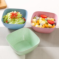 小麦秆沙拉碗创意可爱儿童碗餐具甜品碗大号家用饭碗吃饭面碗汤碗