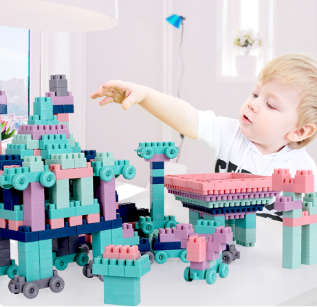 铭塔儿童积木塑料玩具3-6周岁益智力男女孩宝宝拼装拼插7-8-10岁