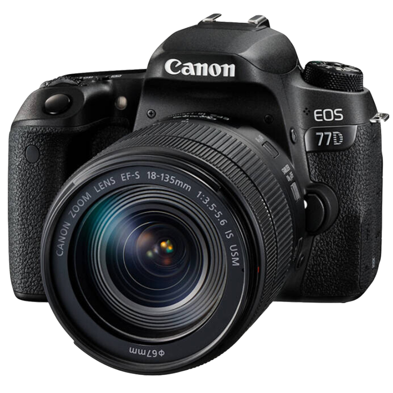 正品Canon/佳能EOS 77D 18-135mm 套机 入门单反数码相机高清旅游