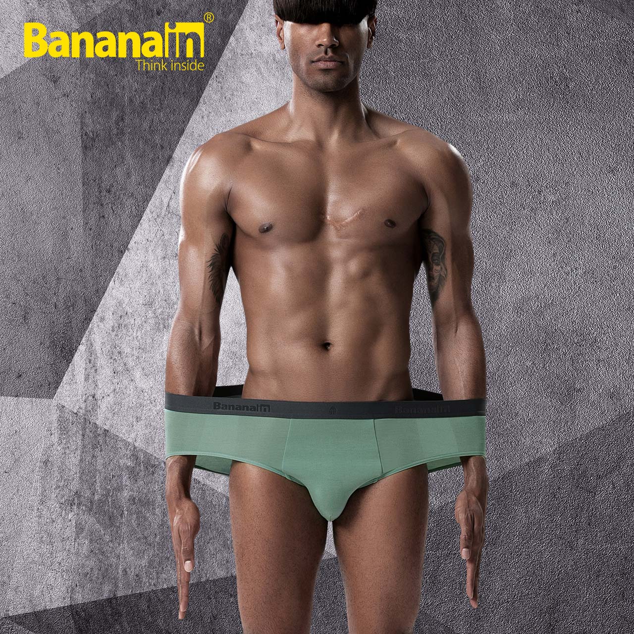 3件Bananain蕉内【加大尺码】301Plus莫代尔三角加肥加大码内裤男