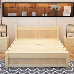实木床松木单人床1.2米简易木床图片