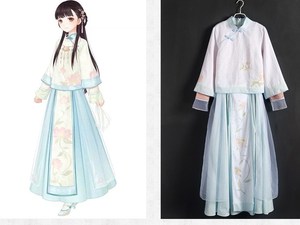 古装汉服女改良暖暖同款奇迹cos 古风日常套装唐装演出服仙女冬季