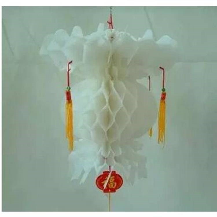 【10个价格】白色灯笼招财灯笼清明节塑纸灯笼平安灯笼白事灯笼