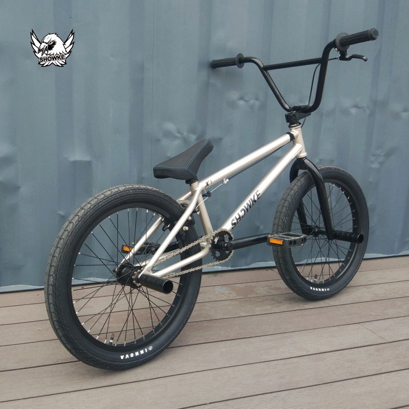 SHOWKE20寸高碳钢BMX自由小轮径车特技花式街车表演自行车单车X1
