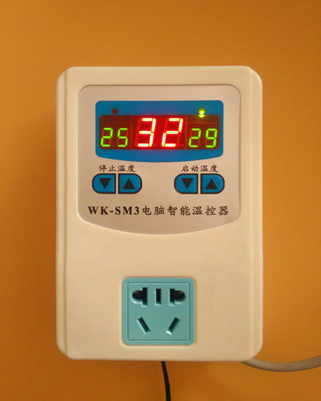 2000瓦 数显微电脑智能温控器温度控制器电子全自动控温开关插座