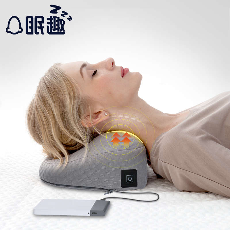 眠趣石墨烯发热控温成人记忆颈椎枕头家用单人修复牵引枕芯护颈枕