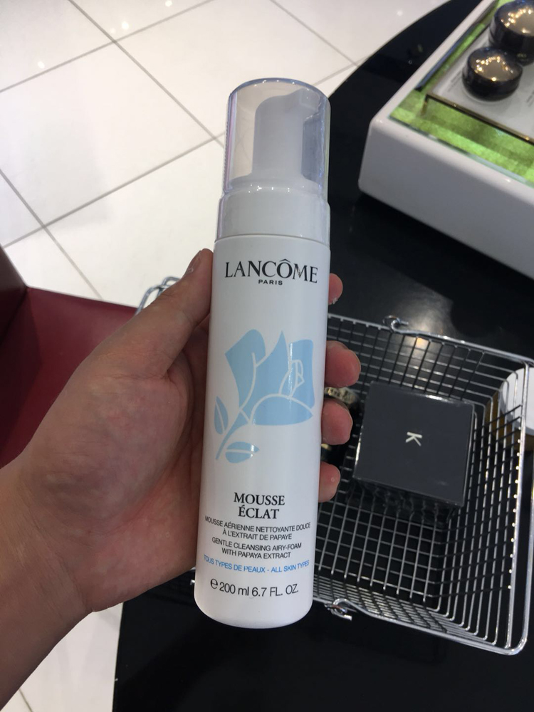 香港代购 lancome兰蔻清滢洁面泡沫 洗面奶 200ml 白莲花摩丝