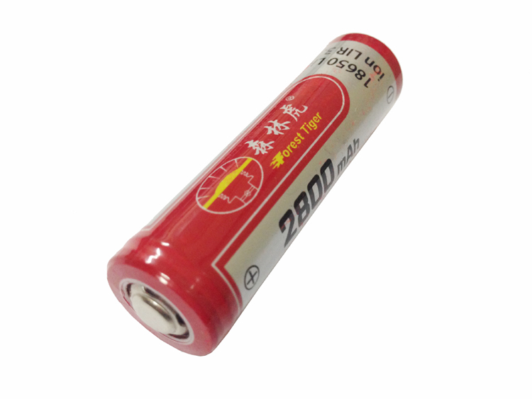 森林虎锂电原配强光手电筒电池专用18650锂电池2800MA毫安2只价格