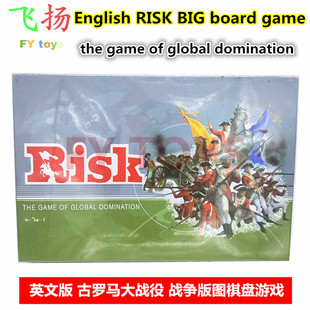 英文版古罗马战国风云 risk大战役战争版图卡牌游戏棋 risk game