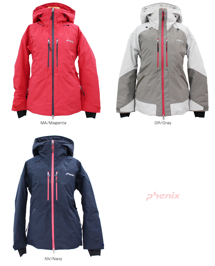 日本代购 PHENIX菲尼克斯 女款雪服双板滑雪服上衣夹克PA882OT23W