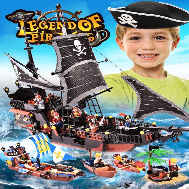 兼容乐高积木加勒比海盗系列模型男孩子益智拼装玩具6-8-9-12周岁