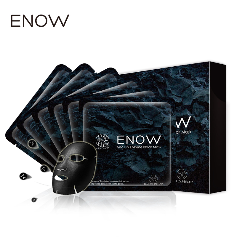 ENOW星光百合酵素净透备长炭黑面膜 深层清洁收毛孔控油补水