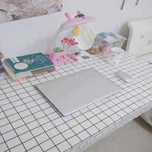 寝室 span class=h>桌布 /span>ins黑白格子小方格网格网红棉麻布艺