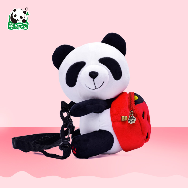 熊猫屋幼儿园书包公仔儿童斜挎包可爱小包包迷你时尚宝宝男童女童