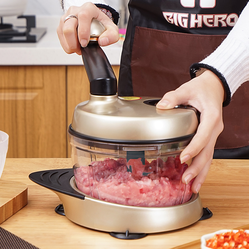 手动绞肉机手摇料理机家用小型搅拌机饺子馅碎菜机剁肉切辣椒神器