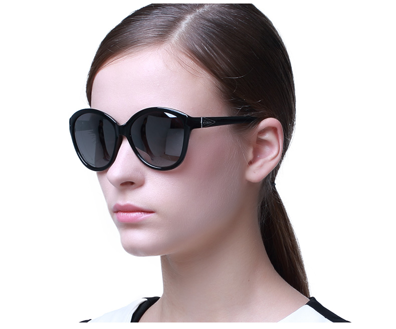 海豚眼镜新款女透明框炫彩膜偏光太阳镜彩色镜片驾驶墨镜大框5119