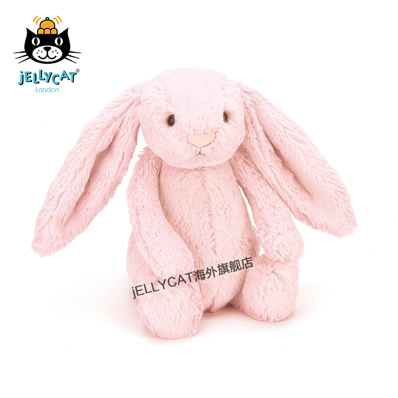 英国jellycat邦尼兔网红粉色兔子柔软娃娃萌毛绒安抚玩具公仔包邮