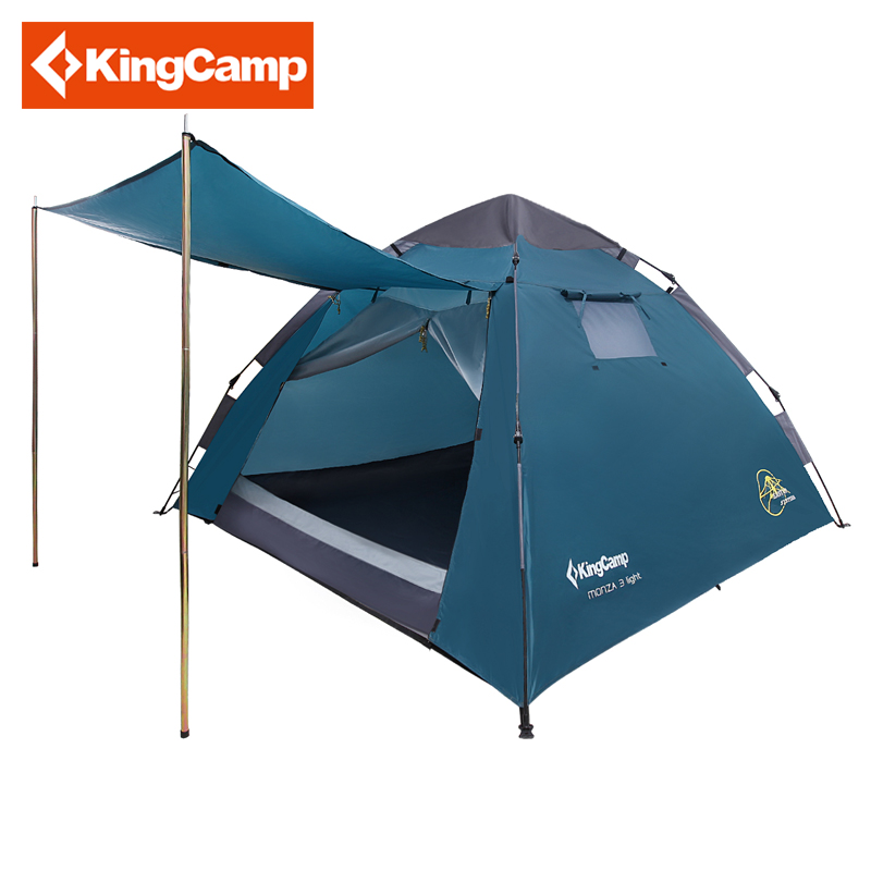 KingCamp帐篷户外露营双人双层铝杆速开免搭建防雨透气帐篷KT3095