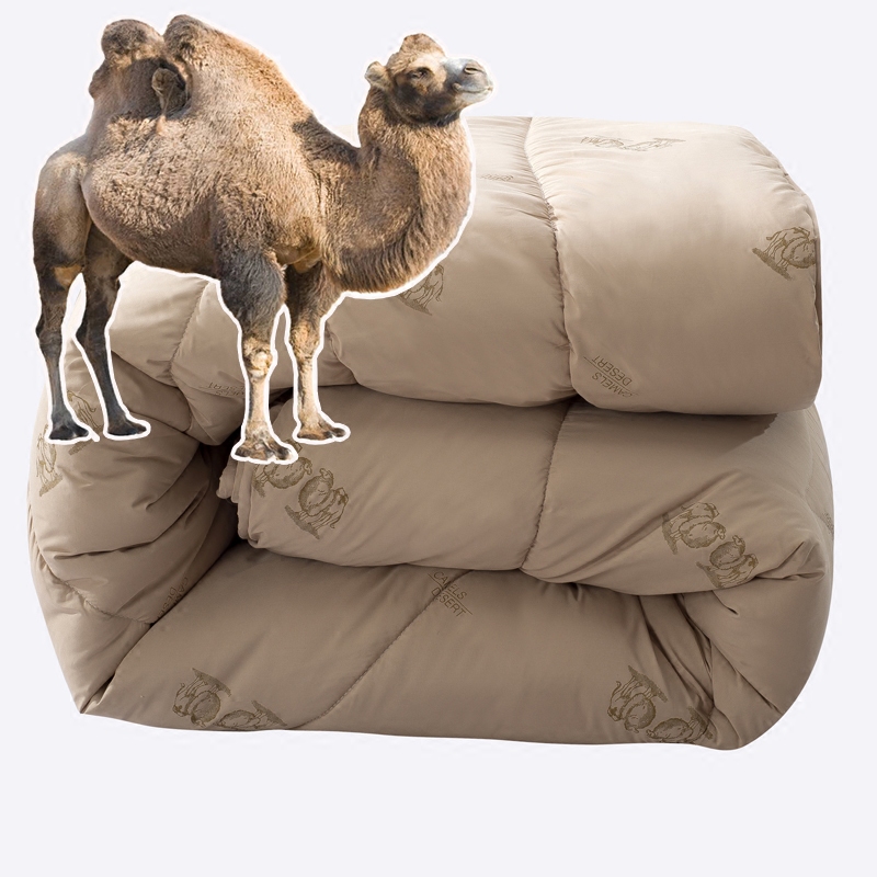 加厚保暖骆驼毛被全棉10斤羊毛被羊绒单双人被芯冬被子驼绒驼毛被