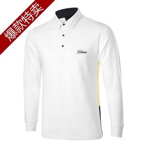 高尔夫长袖T恤 男款春秋速干免烫POLO衫长袖T恤 golf服装球服用品高尔夫服装