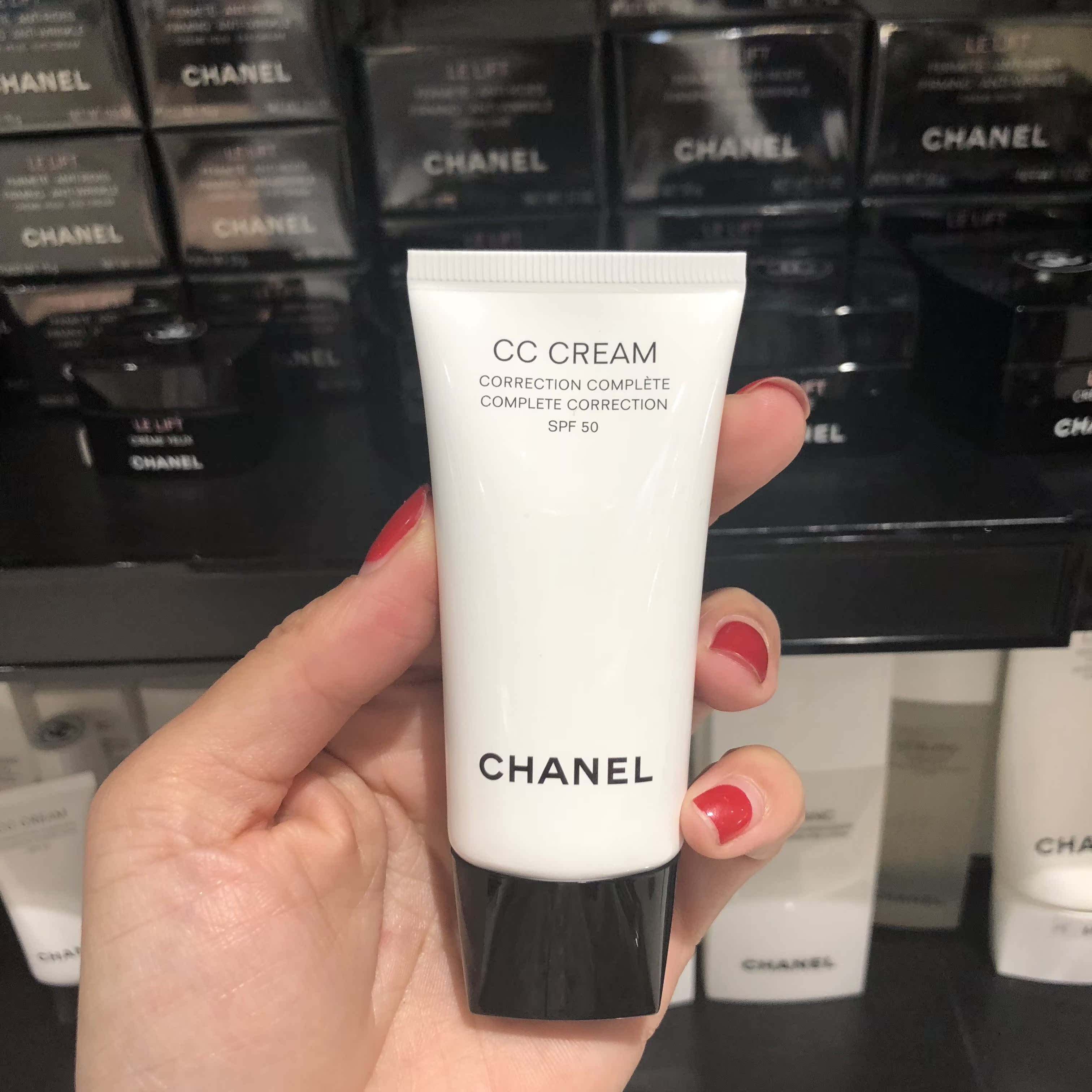 现货chanel香奈儿cc霜保湿妆前隔离防晒遮瑕修饰乳spf50 30ml