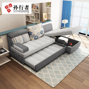 class=h>沙发床 /span>现代简约可折叠小户型客厅双人储物两用布艺