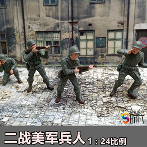 二战兵人模型沙盘图片