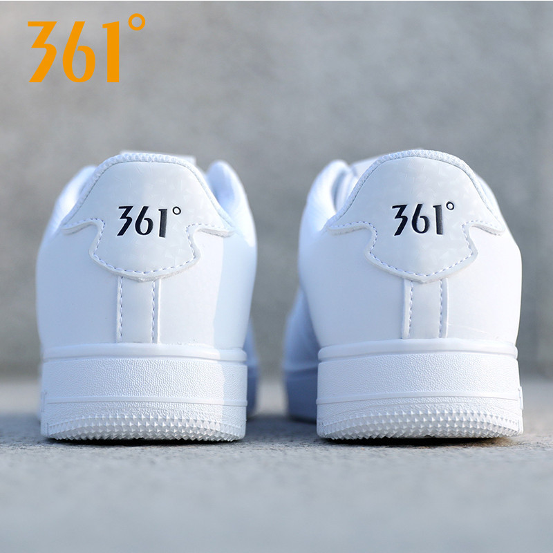 361女鞋运动鞋女空军一号小白鞋板鞋白色361度夏季2019春款休闲鞋