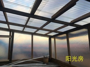 彩钢瓦屋顶防水铁皮屋面瓦夹心彩钢板铁板雨棚搭建泡沫透明pvc