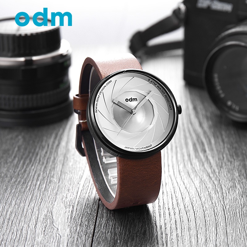 ODM/欧迪姆男表女士手表创意 镜头概念手表石英表运动表原创小众