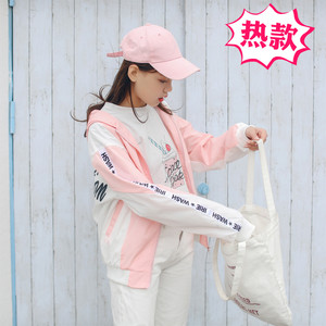 女外套春秋新款潮2018春装韩版百搭宽松短款棒球服bf风学生情侣装