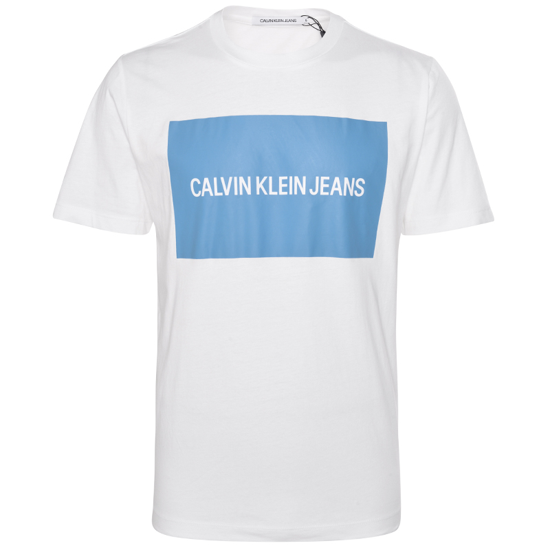 Calvin Klein Jeans短袖T恤 男士春夏CK男装印花休闲宽松T恤96949