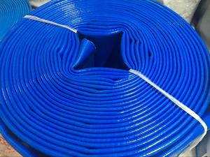 4寸口径100mm20米25米农用灌溉软管涂塑蓝水带高压防冻水泵出水管