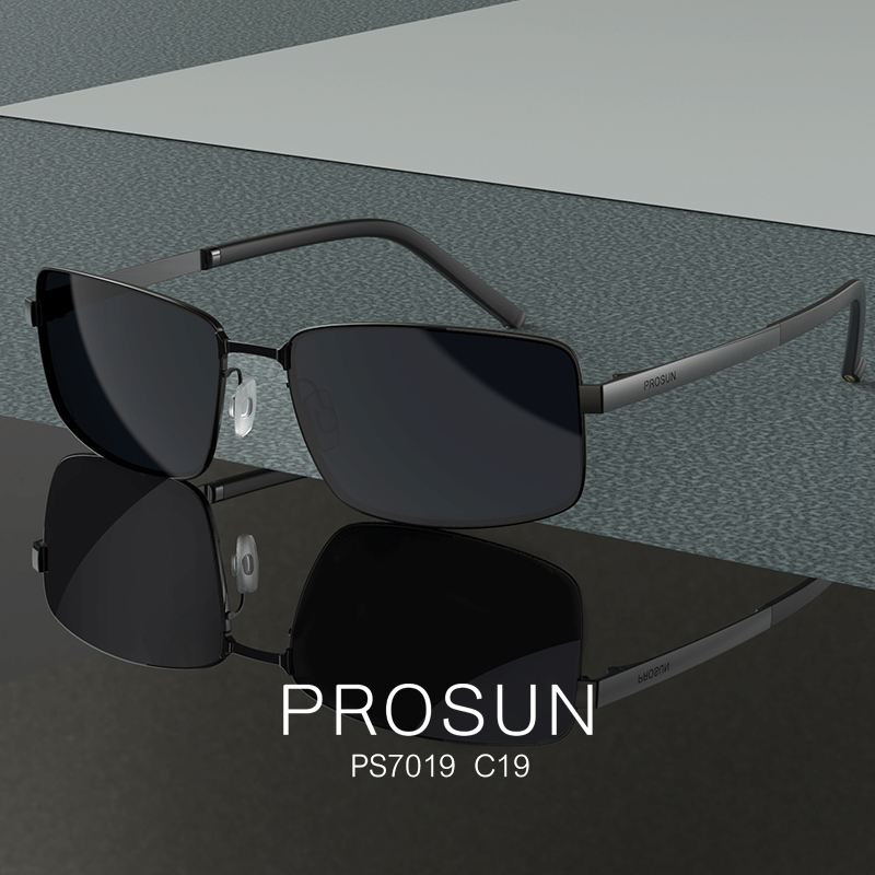保圣2018新款男士太阳镜高清偏光墨镜经典造型开车墨镜舒适PS7019