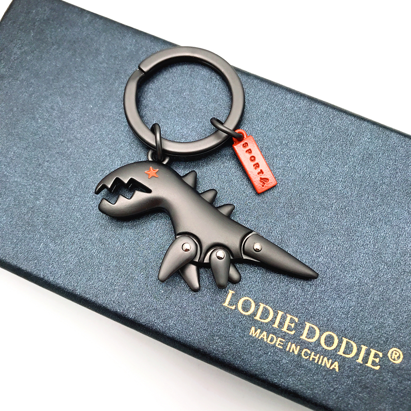 agnes b创意个性小恐龙汽车钥匙扣卡通钥匙挂件bv 男情侣钥匙链圈