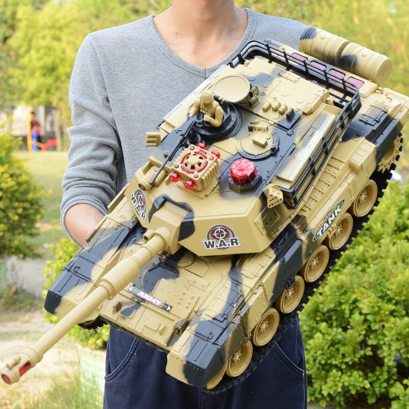 充电动遥控坦克车 对战可发射儿童遥控汽车玩具 男孩礼物4-5-10岁