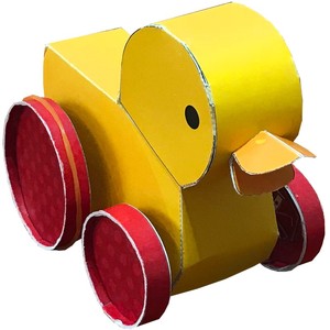 中村开己奔跑折纸新款玩具手工的小黄鸭传动机关新款会动创意