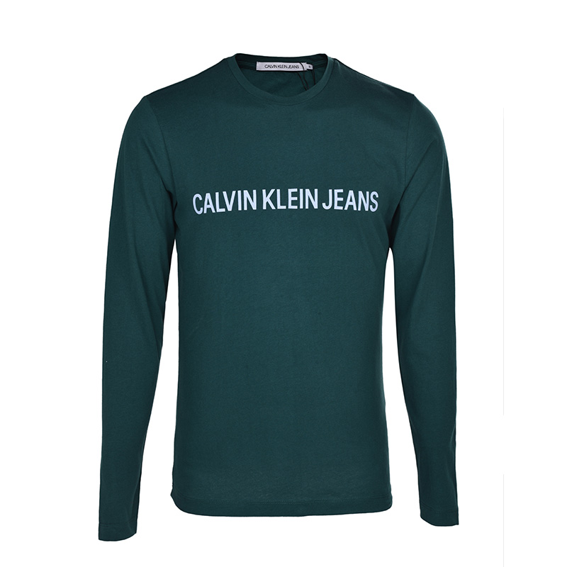 Calvin Klein/卡尔文克雷恩JEANS 合身 字母印花长袖棉T恤189303