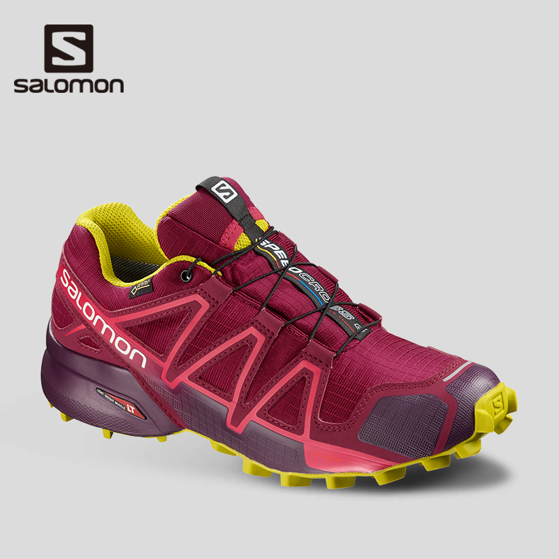 Salomon 萨洛蒙女款户外防水透气越野跑鞋 SPEEDCROSS 4 GTX W